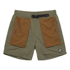 Versatile shorts that can swim, hike, and kick back Outdoor Athletic Shorts With Side Pockets, Summer Khaki Cargo Shorts For Outdoor, Khaki Cargo Shorts For Summer Outdoor Activities, Summer Outdoor Cargo Shorts With Built-in Liner, Outdoor Swim Trunks With Built-in Shorts, Summer Cargo Shorts With Built-in Shorts For Outdoor Activities, Nylon Shorts With Cargo Pockets For Outdoor Activities, Functional Outdoor Shorts With Side Pockets, Moisture-wicking Athletic Shorts For Summer Hiking