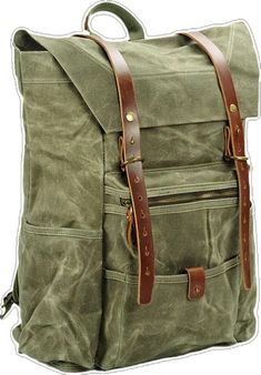 Rugged Canvas Backpack For Outdoor, Khaki Waxed Canvas Backpack For Outdoor, Rugged Canvas Hiking Backpack, Rugged Canvas Backpack For Hiking, Rugged Outdoor Backpack With Waxed Finish, Outdoor Cotton Backpack With Waxed Finish, Canvas Backpack With Canvas Lining For Hiking, Waxed Canvas Backpack For Hiking, Rugged Canvas Backpack With Waxed Finish