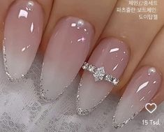 Nude Bridal Nails, Bride's Nails, Nails Navidad, White Nails With Gold, Wedding Day Nails, Hello Nails, Elegant Nail Designs