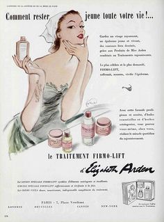 an advertisement for the french cosmetics company