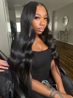 Pin Straight Hair, Beach Wave Hair, Quick Weave Hairstyles, Beach Wave, Quick Weave, Hot Hair Styles, Front Lace Wigs Human Hair