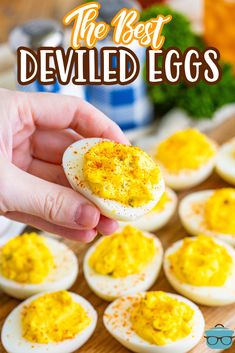 the best deviled eggs recipe is so easy to make, and it's perfect for