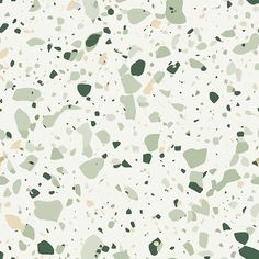 an abstract green and white background with small dots in the shape of hearts, on top of