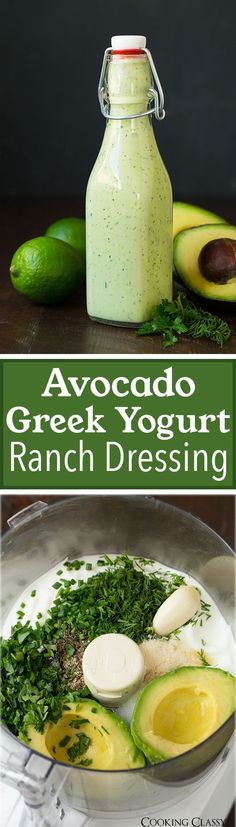 avocado greek yogurt ranch dressing recipe