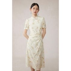 Discover Elegance with a Modern Twist Step into the summer with a blend of tradition and contemporary fashion. Our Floral Embroidered Cheongsam Dress is designed for women who appreciate elegance with a modern flair. Crafted from high-quality polyester, this dress promises comfort and durability, making it a staple for your summer wardrobe. Product Features This Cheongsam dress features a sophisticated straight silhouette that flatters any body type, enhanced with exquisite floral embroidery that adds a touch of luxury. The mid-calf length is perfect for both casual and formal occasions, while the short sleeves and unique neckline provide a comfortable and stylish fit. Material: 100% Polyester for lasting wear Design: Elegant floral embroidery for a luxurious look Fit: Regular fit with a s Cheongsam Dress, Summer Events, Elegant Floral, Unique Dresses, Cheongsam, Contemporary Fashion, Summer Wear, Chinese Style, Formal Occasion