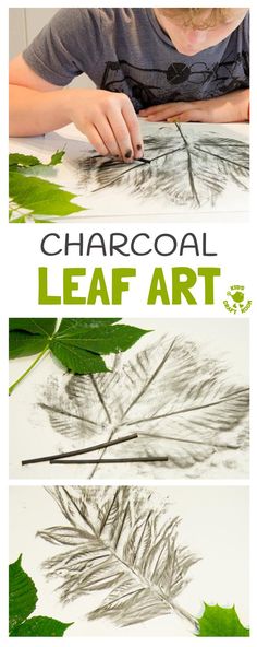 an easy leaf art project for kids to make