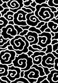 an abstract black and white pattern with swirls