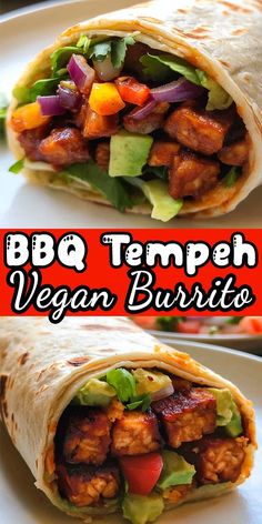 Simplify dinner tonight with these Vegan BBQ Tempeh Wraps! 🥗 Packed with bold flavors and nutritious ingredients, they’re the perfect balance of healthy and delicious. 🌯✨ Whether you’re looking for a quick lunch or a filling dinner, these wraps are sure to hit the spot. Bonus: They’re easy to customize! 🥑💚 #TempehRecipes #BBQFlavors #VeganLunchIdeas #EasyWraps #PlantBasedMeals