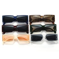 Step into the past with our Retro Y2K Tinted Rectangle Wholesale Sunglasses! These trendy shades give off a cool vintage vibe that will make you stand out from the crowd. Perfect for adding a touch of nostalgia to your summer look. Get yours now! Trendy Rectangular Party Sunglasses, Rectangular Tinted Sunglasses For Parties, Rectangular Glass Sunglasses For The Beach, Casual Rectangular Sunglasses For Summer, Retro Rectangular Sunglasses For Summer, Rectangular Plastic Sunglasses For Vacation, Retro Rectangular Sunglasses With Uv Protection, Retro Rectangular Sunglasses For Beach, Rectangular Sunglasses With Uv Protection For Summer