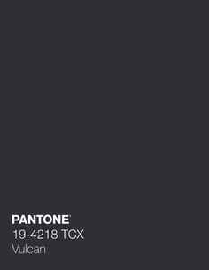 pantone's logo on a black background with the words vulcann written below it