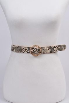 Snazzy Snake Skin Belt - Jolie Vaughan | Online Clothing Boutique near Baton Rouge, LA Chic Adjustable Chain Belt, Chic Beige Belts For Party, Dress Up An Outfit, Angel Earrings, Ring Belt, Buy Bead, Fashion Belts, Black Bralette, Chain Ring