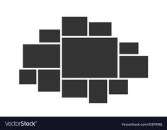 black squares on white background with space for text or image eps 8x8 format