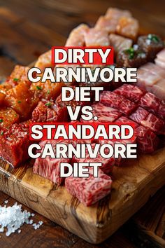 The main difference between the standard Carnivore and the Dirty Carnivore is the foods these two diets allow and restrict. This difference can impact  Food Quality, Nutritional Focus, Health Benefits, and Diet Viability. How To Do Carnivore Diet, Carnivore Diet Seasonings, Modified Carnivore Diet, Dirty Carnivore Diet, Carnivore Diet Food List, Cheap Meal Plans, Lower Cholesterol Naturally