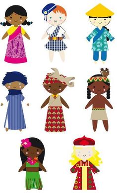 an image of children in different costumes