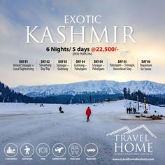 https://travelhomekashmir.com/ Kashmir Tour Packages, Kashmir Travel, Travel India Beautiful Places, Travel Flyer, City Images, Tour Design