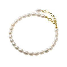 PRICES MAY VARY. 【Beaded Design】The gold bracelet is hung with white freshwater pearls, the beaded design makes the bracelet more layered, adding brilliance and charm to your hands. 【Premium Material】14k gold and cultured freshwater white pearls, each material is carefully selected and handcrafted by us, it will not cause any allergic reaction when worn. 【Size】The bracelet is 9.5 inches long (24cm including 4cm adjustable extension chain) and the width of the bracelet is about 4mm, suitable for Dainty Pearl Bracelet For Friendship, Elegant White Bracelets For Friendship, Pearl Bracelet Silver, Silver Bracelet For Women, Pearl Beaded Bracelet, European Jewelry, White Pearl Bracelet, Silver Bracelets For Women, Chain Bracelets