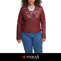 in stock Red Biker Outerwear For Fall, Levi's Biker Leather Jacket For Winter, Trendy Burgundy Leather Jacket For Fall, Trendy Fitted Burgundy Leather Jacket, Levi's Long Sleeve Leather Jacket For Fall, Levi's Fitted Outerwear For Fall, Levi's Fitted Biker Outerwear, Fall Burgundy Biker Jacket With Zipper Closure, Fall Burgundy Leather Jacket With Zipper Closure