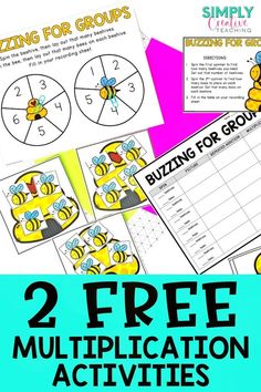 two free printable activities to help students learn how to use the numbers in addition