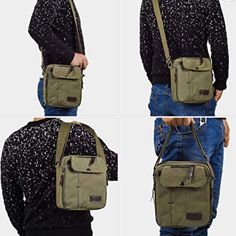 Men’s Canvas Messenger Shoulder Bag, Army Green, Tons Of Storage, Can Be Worn Crossbody, Adjustable Strap See Photo For Size And Description Excellent New Condition-Never Used Small Messenger Bag, Messenger Bag Men, Messenger Bags, Army Green, Adjustable Straps, Man Shop, Shoulder Bag, Canvas, Green