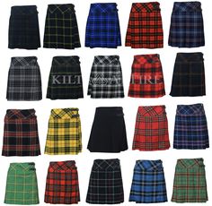 This stylish ladies knee length kilt is perfect for any highland dress occasion. It features two leather buckles at the side which can be easily adjusted for a comfortable fit. the kilt is flat across the front and plaited around the sides and back. Knee Length Features: Available in sizes 26" - 42" Length 20" Inch 80% Acrylic & 20% Wool Kilt  Size Guide 6 UK - 26" WAIST 8 UK - 28" WAIST 10 UK - 30 " WAIST 12 UK - 32 " WAIST 14 UK - 34 " WAIST 16 UK - 36 " WAIST 18 UK - 38" WAIST 20 UK - 40" WAI Uk Tour, Kilt Skirt, Womens Mini Skirts, Dress Occasion, Plaits, Leather Buckle, Kilt, Stylish Women, Pleated Skirt