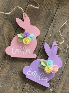 Hopping Bunny, Bunny Sitting, Kids Easter Basket, Personalized Easter Bunny, Easter Basket Tags, Easter Tags, Easter Items, Personalized Easter Basket, Easter Bunny Crafts