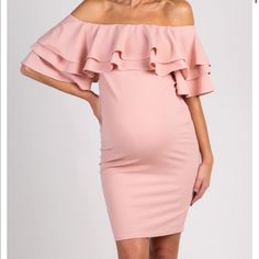 Item: Pinkblush Maternity Dress Size: Large Details: Double Layer Ruffle, Off The Shoulder Dress That Is Fitted And Perfect For Maternity! New To Poshmark? Use Code “H2obabi28” To Save $10 Questions? Leave A Comment Below! Short Sleeve Maternity Dresses With Ruffles, Fitted Short Sleeve Maternity Dress With Ruffles, Pink Ruffled Maternity Dress For Summer, Summer Pink Maternity Dress With Ruffles, Summer Pink Ruffled Maternity Dress, Elegant Spring Maternity Mini Dress, Elegant Maternity Mini Dress For Spring, Spring Maternity Dress With Ruffles And Short Sleeves, Feminine Fitted Maternity Dress For Brunch