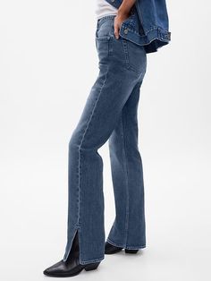 High Rise ’90s Loose Jeans | Gap Jeans Look, Loose Jeans, Pocket Jeans, High Rise Jeans, Petite Size, Stretch Jeans, Straight Jeans, Gap, Full Length