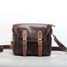 Durable Leather Crossbody Satchel Vintage Durability woyaza Brown Business Camera Shoulder Bag, Brown Leather Camera Bag With Leather Lining, Brown Soft Leather Flap Satchel, Brown Leather Shoulder Bag For Office, Brown Leather Camera Bag For Daily Use, Classic Brown Camera Bag For Daily Use, Brown Camera Bag With Adjustable Strap For Business, Brown Flap Bags With Metal Hardware, Brown Leather Shoulder Bag With Smooth Grain