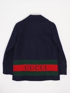 Caban Coat from GucciComposition: 79 Wo 12 Pa 8 Pl 1 Se Guccio Gucci, Zegna Shoes, Kenzo Kids, Stella Mccartney Kids, Italian Fashion, Luxury Boutique, Stylish Men, Stella Mccartney, Luxury Branding