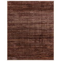 an area rug with brown and tan stripes