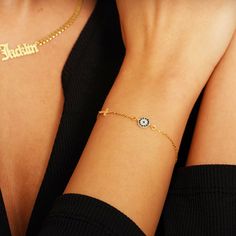 Silver Evil Eye Cross Bracelet, 14k Solid Gold Nazar Bracelet Gift, Cross/Evil Eye Bracelet, Evil Eye Charm, Gift For Her, Christmas Gift, gifts for her, gifts for mom, bridesmaid gift, wedding gift, Cross jewelry, 14k gold bracelet, Sterling silver bracelet ☆ Back to my store for more options: https://www.etsy.com/shop/aceelegance ☆ All the pieces you purchased from AceElegance come with a Certificate of Authenticity(925 Sterling Silver, 8k Solid Gold, 14k Solid Gold, 18k Solid Gold) ☆ www.acee Symbolic Gold-plated Bracelets As Gift, Symbolic Gold Plated Bracelets As Gift, Symbolic 14k Gold Bracelet For Gifts, Yellow Gold Plated Evil Eye Bracelet As Gift, Gold Plated Yellow Gold Evil Eye Bracelet Gift, Gift Yellow Gold Evil Eye Bracelet With Adjustable Chain, 14k Gold Evil Eye Bracelet Gift, Gold Bracelet With Evil Eye For Gift, 14k Gold Evil Eye Bracelets As Gift