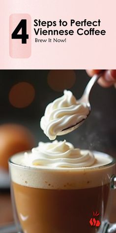 Try this Viennese Coffee Recipe for a rich and creamy delight! 🍵 Perfect for fans of Viennese Coffee, Cafe Vienna Coffee Recipe, Vienna Coffee, it blends espresso, whipped cream, and sweetness into a heavenly treat. Discover how to make this classic Vienna coffee at home today! ☕ #VienneseCoffee #CoffeeWithWhippedCream #SpecialtyDrinks Cafe Vienna Coffee Recipe, Espresso Whipped Cream, Vienna Coffee, Whipped Cream Topping, Coffee Guide, Coffee At Home, Coffee Recipe, Strong Coffee