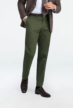 With the perfect made to measure fit, INDOchinos are your new go-to pant anytime of year and for any occasion, pairing as easily with a blazer as with a sweater. Part smooth cotton and part high-twist weave to handle everyday wear. Slim Fit Cotton Chinos For Business Casual In Fall, Slim Fit Chinos For Business Casual In Fall, Fall Slim Fit Chinos For Business Casual, Classic Slim Fit Chinos For Fall, Tailored Chinos For Workwear, Fall Season, Tailored Chinos For Fall Workwear, Classic Green Chinos For Workwear, Classic Green Workwear Chinos, Classic Fitted Green Chinos