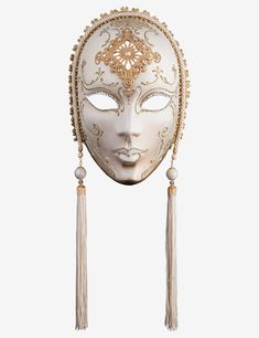 Pompeia authentic venetian mask in papier mache with metal decoration. Handcrafted according to the original Venice carnival tradition. Manufactured in Venice by the famous venetian masters. Each item is provided with certificate of authenticity. H 25 x L 20 cm Italian Masks Venetian, Ballroom Mask, Venetian Masks Art, Carnaval Mask, Italian Masks, Venetian Costumes, Vampire Mask, Mask Ball, Mask Carnival