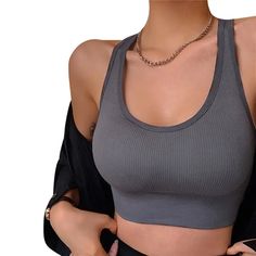 Specification:


Product name:Sexy Crop Top Women Bra


Color:Black;White;Grey;Green;Rose Red


Material:Polyester+Cotton


Package:Opp Bag


 


Feature:


Breathable Material: Soft Polyester-Good Wrinkle Resistance And Shape Preservation, With High Strength And Resilience. Perfect Elasticity, Breathable Material And Soft Texture.Smooth texture, light and soft, not easy to deform.


 


High Quality & Machine Washable: The Blouse Made Of High Quality Polyester Which Is Supersoft And Maschin Crop Tops Fashion, Crop Top Styles, Fashion Bra, Collar Fashion, Vest Crop Top, Bra Tank, Tank Top Straps, Tank Top Bras, Tops Fashion