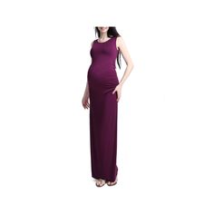 Full length and ultra fabulous, this figure-skimming maternity dress from Pokkori is perfect for your next special occasion. Click this MATERNITY & NURSING GUIDE to find the perfect fit and more! Ruched maxi style is perfect for evenings out or layering under a cropped jacket Ultra-soft rayon and spandex blend fabric Scoopneck UnlinedFIT & SIZING 55-in. length from shoulder to hem Maxi lengthFABRIC & CARE Rayon, spandex Machine wash Imported Size: S-Mat. Color: Eggplant. Gender: female. Age Grou Elegant Sleeveless Bump-friendly Maternity Dress, Elegant Sleeveless Bump Friendly Maternity Dress, Elegant Bump-friendly Maternity Dress, Elegant Sleeveless Bump-friendly Dresses, Elegant Sleeveless Bump Friendly Dresses, Fitted Sleeveless Maternity Maxi Dress, Maternity Wear Fitted Maxi Dress, Stretch Maxi Dress For Maternity Wear, Elegant Stretch Maternity Dress