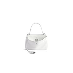 Women's Rodeo Mini Handbag in White | Balenciaga US Balenciaga Store, White Balenciaga, Leather Key Holder, Mini Handbag, Split Rings, Sneaker Jewelry, Mini Handbags, Leather Key, Rupaul