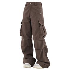 Downtown Girl Brown Cargo Pants boogzel clothing Brown Mid-rise Bottoms, Cheap Brown Bottoms From Forever 21, Girl Cargo Pants, Summer Y2k Outfits, Dr Mundo, 90s Fashion Summer, Girls Cargo Pants, Indie Aesthetic Outfits, Brown Cargo Pants