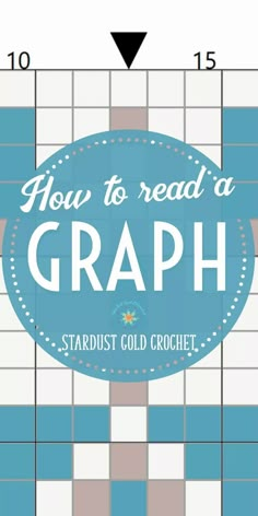 the words how to read a graph on a blue and white checkered background