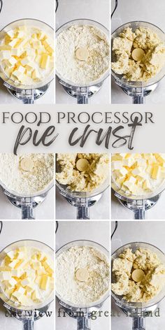 step by step instructions on how to make food processor pie crust