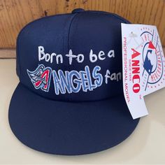 New And Officially Licensed Hard To Find Infant Anaheim Angels Hat Cap. Angels Hat, Kids Cowboy Hats, Jack Hat, Pink Trucker Hat, Infant Hat, Unicorn Hat, Girls Winter Hats, Anaheim Angels