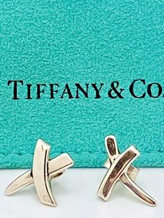 Tiffany Earrings, Paloma Picasso, Tiffany And Co, Earrings Sterling Silver, Paloma, Tiffany & Co., Silver 925, 925 Sterling Silver, Stud Earrings