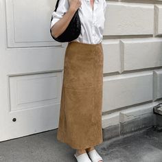 Streetwear Skirt, Winter Fabric, Retro Mode, Suede Skirt, Straight Dress, Straight Skirt, Ball Gown Dresses, Slim Waist, Season Autumn