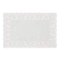 Rectangle Lace Paper Doilies 11¾" L x 7¾" W - Set of 250 - Events and Crafts-Dulcet Delights Lace Pattern Design, Decorative Placemats, Lace Placemats, My Melody Wallpaper, Digi Scrapbooking, Placemats Patterns, Paper Doilies, Lace Set, Vintage Scrapbook