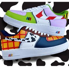 sneakers Popular Trainers, Shadow Air Force, Custom Sneakers Diy, Painted Nikes, Custom Shoes Diy, Diy Sneakers, Nike Shoes Air Force, Air Force 1s, Disney Shoes