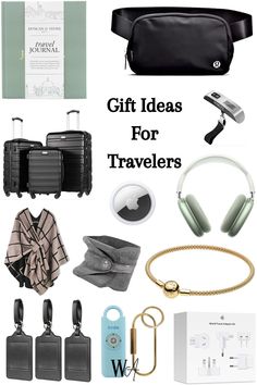 the gift ideas for travelers are on display