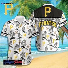 The Pittsburgh Pirates MLB Hawaiian Shirt is the perfect gift for both men and women who are die-hard Pirates fans. Made with high-quality materials, this vibrant shirt features the iconic Pirates logo and colors, allowing you to show off your team pride in style. The breathable fabric ensures comfort during those hot summer games or casual outings. Whether you're attending a game or simply hanging out with friends, this shirt will make you stand out from the crowd. Embrace the spirit of Pittsburgh and support your favorite team with this unique and eye-catching Hawaiian shirt. Get ready to turn heads and make a bold statement wherever you go. Don't miss out on this must-have addition to your Pirates collection!
Our mesmerizing Pittsburgh Pirates MLB Hawaiian Shirt Gift Men Women Gift Men Baseball Season Shirt With Sublimation Print, White Collegiate Shirt For Fan Merchandise, White Team Logo Shirt For Fan Merchandise, White Shirt With Team Logo For Fan Merchandise, White Shirt With Team Logo For Fans, White Cotton Camp Shirt With Sublimation Print, White Cotton Shirt With Team Logo, Sports Season Fan Merchandise Shirt With Sublimation Print, Cotton Baseball Fan Merchandise Shirt