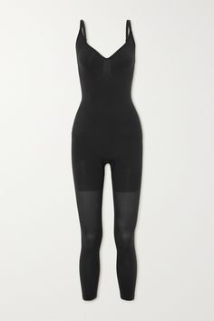 SKIMS' 'Seamless Sculpt Catsuit' is made from stretchy jersey with targeted compression panels to help you create a more streamlined shape under long dresses or pants. It's stitched at the front to add definition to the bust area and has adjustable straps for a secure fit. Body Sculpting, Long Dresses, Catsuit, Shapewear, Women Collection, Full Body, Onyx, Long Dress, Porter