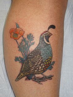 a bird sitting on top of a tree branch with flowers in it's beak