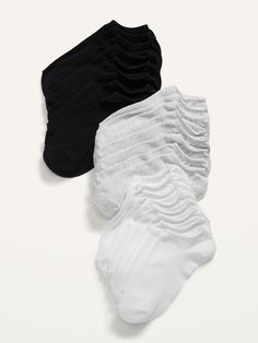 "Pack includes 12 pairs of women's ankle socks.  Rib-knit ankle-length openings.  Soft-knit cotton blend, with comfortable stretch.  Notched toe seams for added comfort.  One size.  polyester 73% spandex 3% cotton 24%" Moisture Wicking Socks, Car Apparel, Dr Shoes, Ankle Socks Women, Sock Packs, Socks For Women, Women's Socks, Old Navy Women